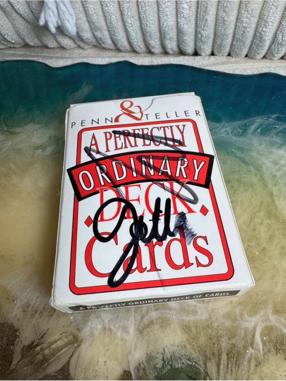 Signed A Perfectly Ordinary Deck of Cards — Penn&Teller